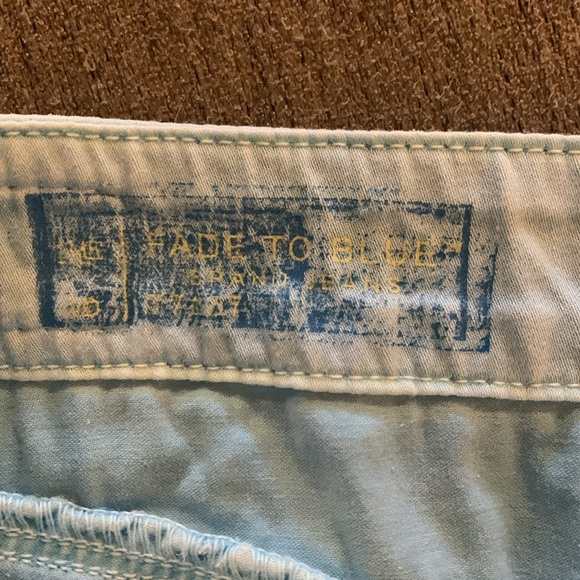 Fade to blue brand jeans, light blue skirt - Picture 5 of 7